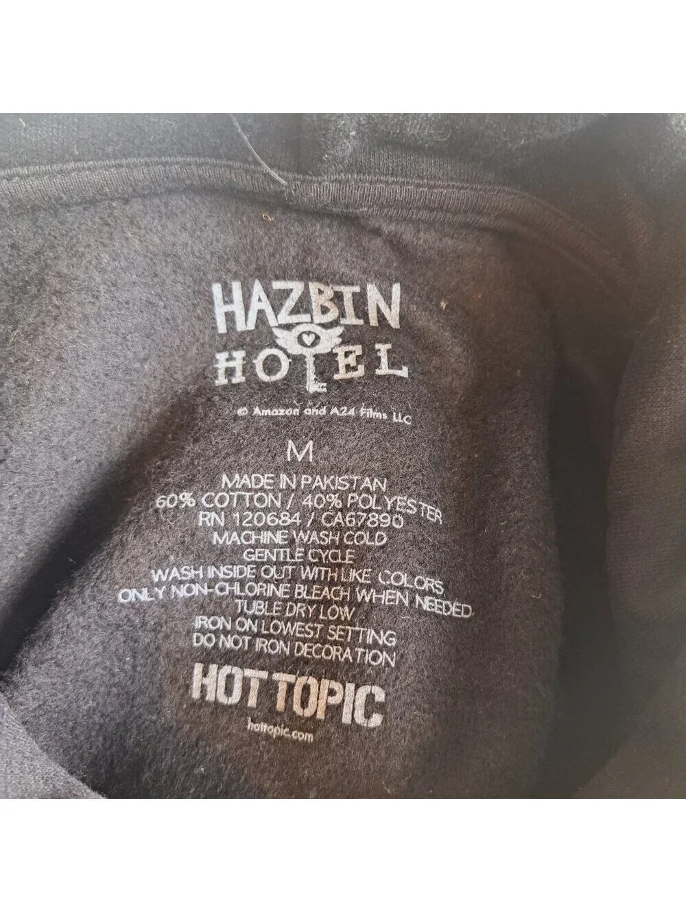 Hazbin Hotel Character Logo Hoodie with Charlie Morningstar, KeeKee Size Med